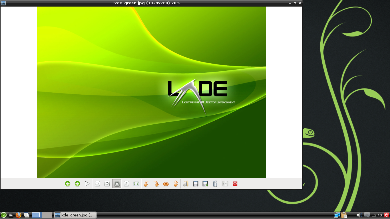 Visor de imágenes de LXDE