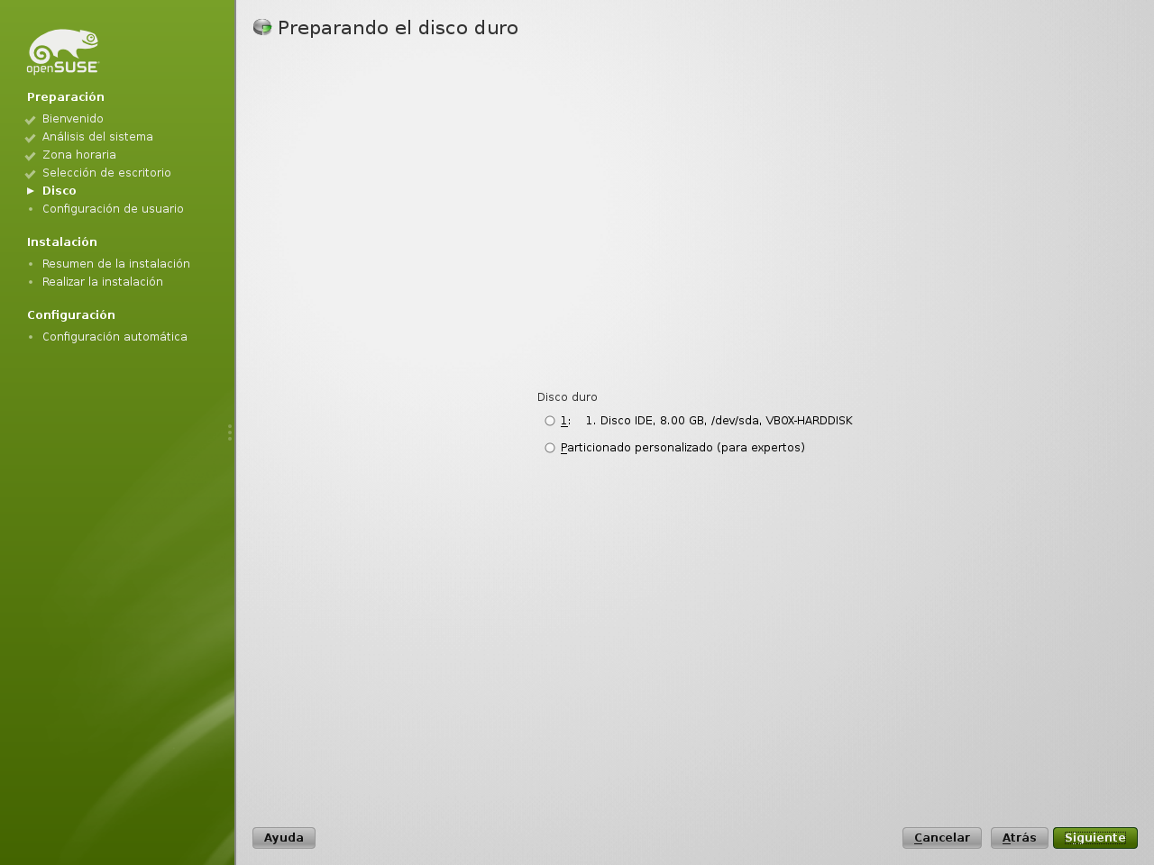 12.1 Instalación DVD 08.3 Propuesta de particionado - Crear configuración de particiones - Preparando el disco duro.png