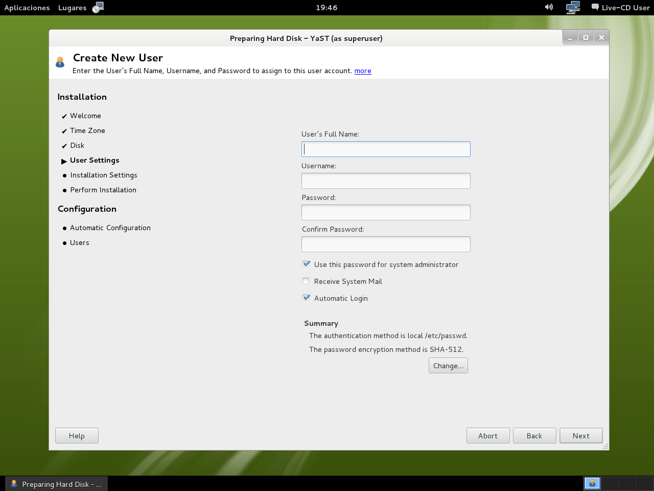 12.1 Instalación LiveCD GNOME 07 - Crear nuevo usuario.png