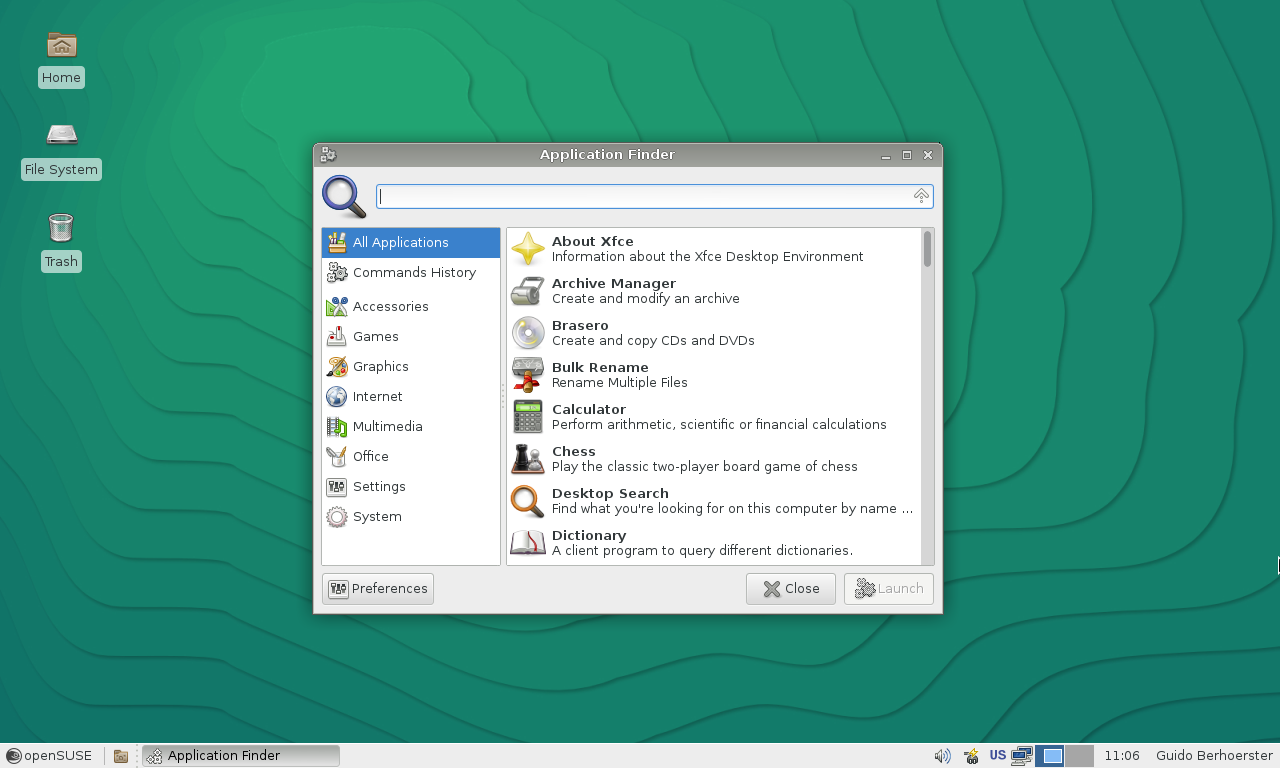 13.2 - Xfce - Application finder.png