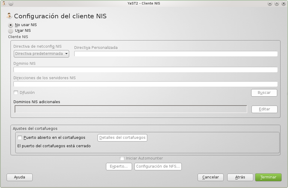 YaST - Gestión de usuarios y grupos - Configuración del cliente NIS.png