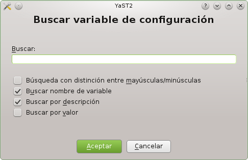 YaST - Editor para archivos de sysconfig - Buscar variable de configuraciÃ³n.png