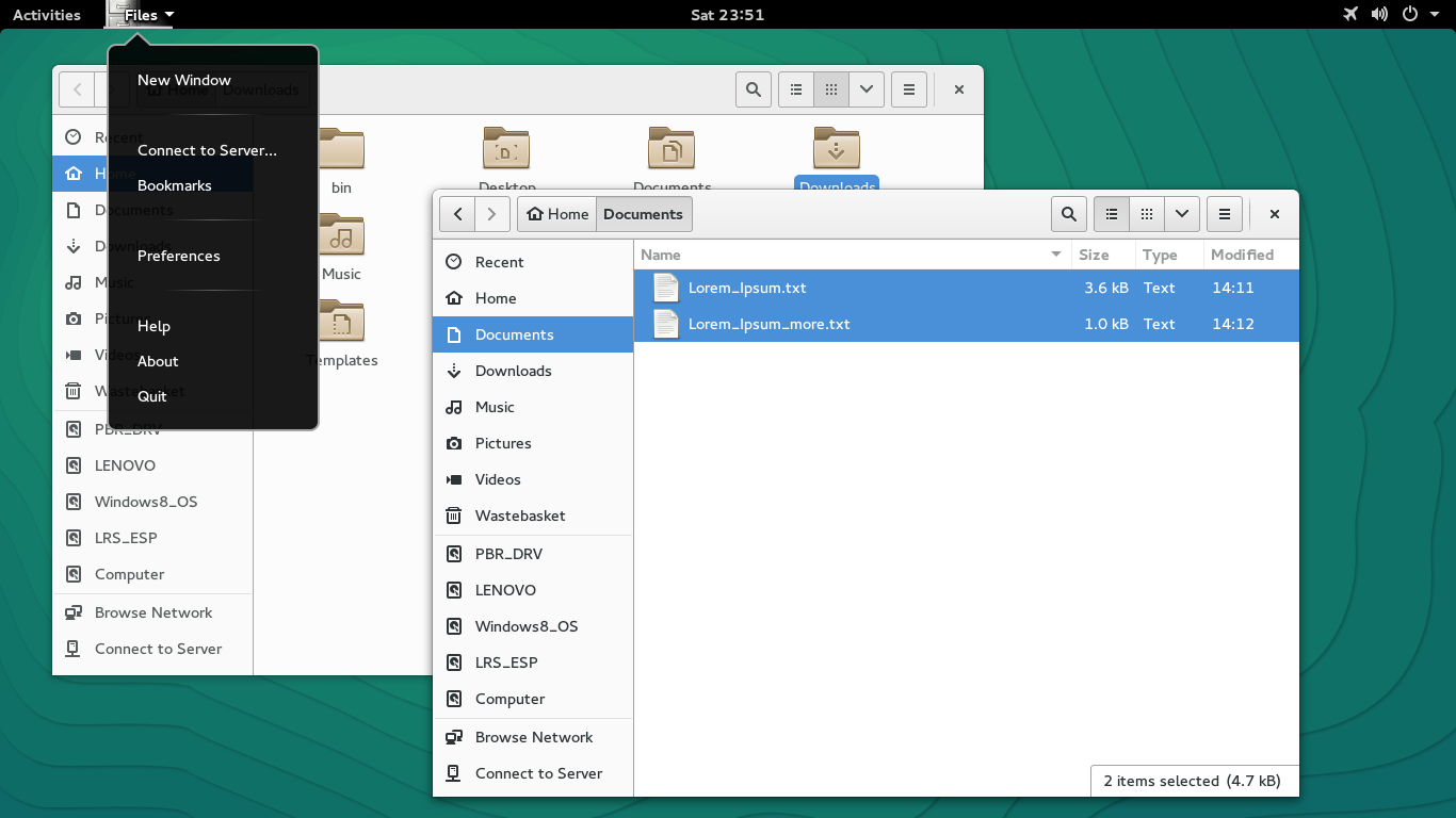 13.2 - GNOME - File browser.png