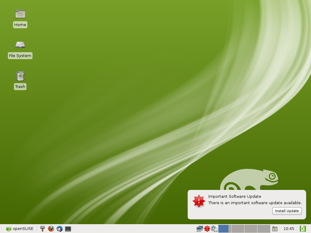 OpenSUSE 12.1 Xfce Update Notifier.png