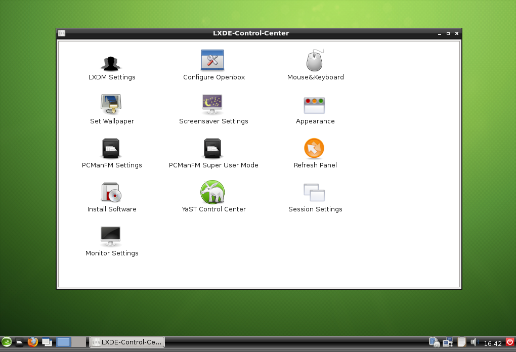 OpenSUSE 12.2 LXDE ajustes.png