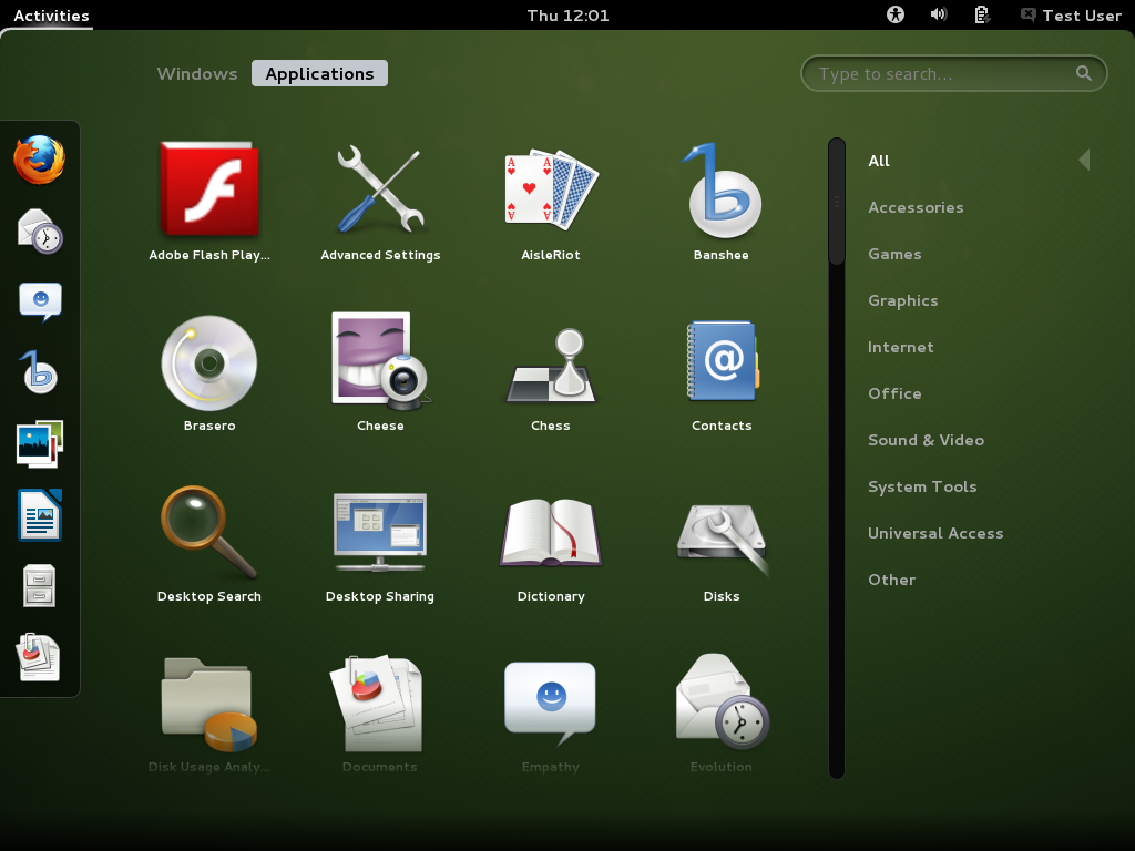 OpenSUSE 12.2 GNOME overview.png